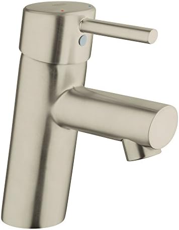 GROHE 34271ENA CONCETTO S-SIZE BEARDLE BEINDLE BURE BUDET BUCET ללא קופץ-1.2 GPM, ניקל מוברש