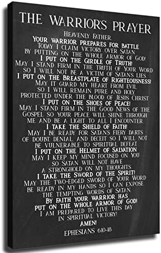 לוחם האל תפילה-ארמוט של אלוהים תפילת קיר אמנות-אפסיאנים 6-10–18-נוצרי קיר עיצוב-דאוויד פוסטר ג'רמיה בוד צביעה