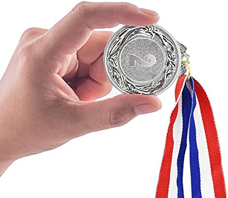 ABAOKAI 12 חלקים מוזהב מכסף מכסף ברונזה סט מדליית מדליית מתכת -סגנון אולימפי לתחרויות, ספורט, דבורי איות, טובות מסיבות, 2