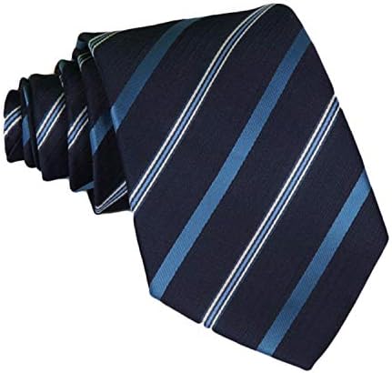 Andongnywell פוליאסטר פס משי עניבת עניבות פסים קלאסיות ארוגות קשרי צוואר ג'קארד לגברים נשים