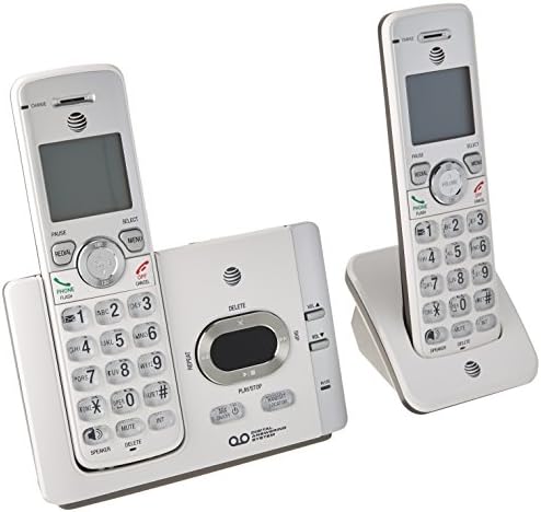 AT&T EL522215 DECT 6.0 מערכת מענה עם מזהה מתקשר/שיחה מחכה לאביזר טלפון קווי, אפור