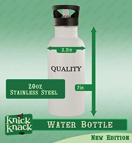 מתנות Knick Knack berbe - בקבוק מים מפלדת אל חלד 20oz, כסף