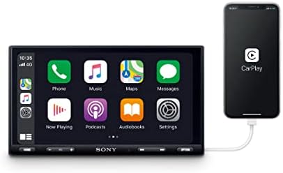 Sony Xavax5500 6.95 7 Play Apple Car, Android Auto, מקלט מדיה עם Bluetooth ו- Inblink תואם