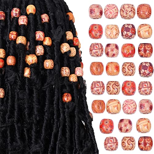 בוהנד ראסטות שיער חרוזים קולעת 105 יחידות ראסטות חרוזים שיער תכשיטי צמת אביזרי עבור נשים וגברים