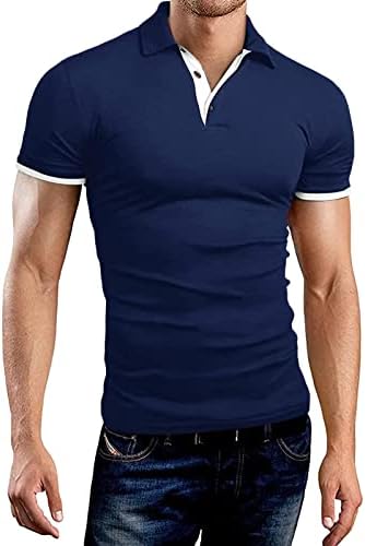 חולצות פולו של XXBR Mens חולצות קדמיות כפתור קדמי
