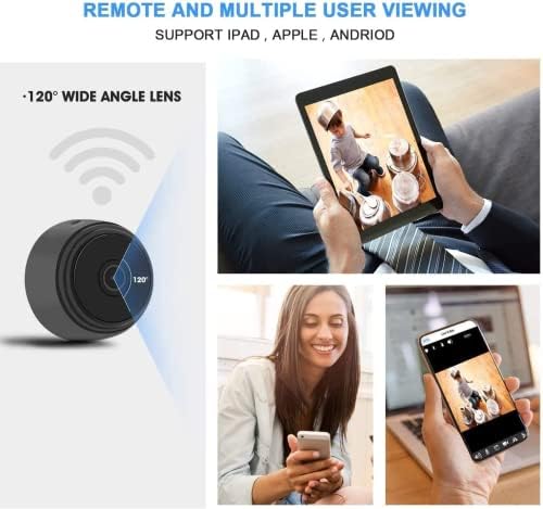 מצלמת Mini Spy Mini Wifi Wifi מצלמת ריגול מצלמה נסתרת עם זיהוי תנועה אלחוטית מטפלת קאם HD 1080p אבטחה ביתית וחוץ