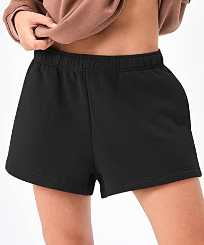 מכנסי זיעה אוטומטיים נשים מזדמנים אתלטי מזדמן מכנסיים קצרים מותניים קצרים נוחית אימון מכנסיים קצרים בקיץ מכנסיים
