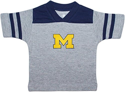 אוניברסיטת מישיגן וולברין מתאר M חולצת ספורט תינוקות