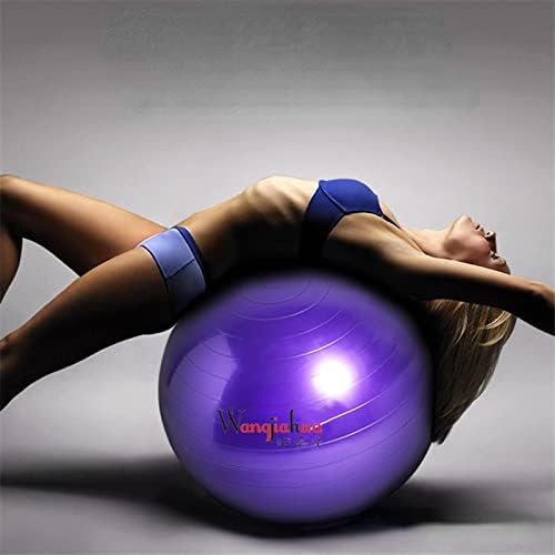 AIYZA 55 סמ כדור יוגה - כדור כושר - כדור איזון PVC - איזון יוגה עיצוב כדור ורוד