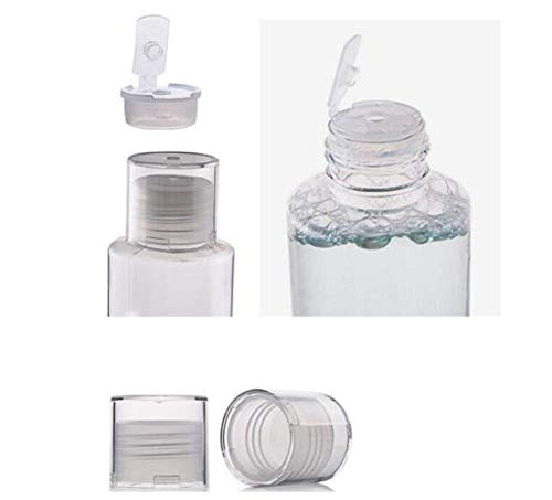 5 עוז ברור פלסטיק ריק בקבוקי נסיעות בקבוק מיכל עם להעיף כובע חינם מדגם צינור צנצנות קוסמטי אמבטיה מקלחת ג ' ל קרם נוזלי שמפו-סט