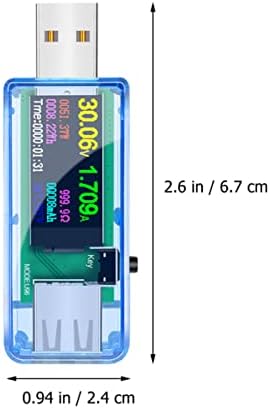 Doitool Multimeter Amp Meter 3 חתיכות זרם מתח מתח USB Tester USB C מטר USB uSB amp amp מטר מד דיגיטלי וואטמטר