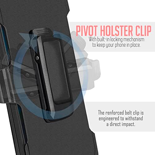 Jackpot Wireless for Motorola Moto G-Power-5G 2023 מקרה: Moto G 5G 2023, עם קליפ חגורה נרתיק כבד הגנה על גוף מלא הגנה על גוף