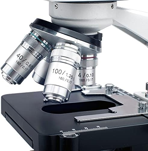 40-2500 לד מעבדה מיקרוסקופ מתחם המשקפת עם 3 ד-שלב