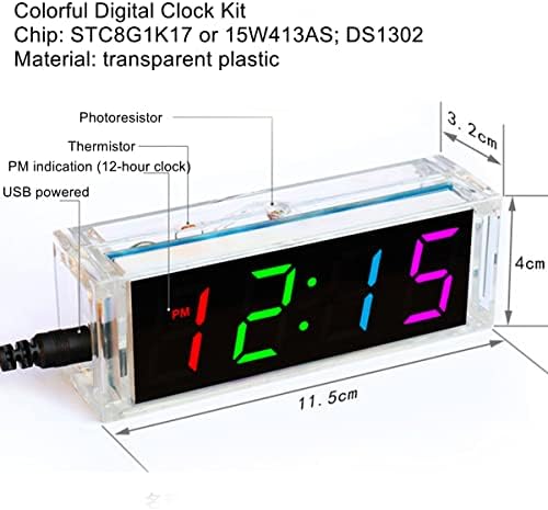שעון דיגיטלי שעון אלקטרוני ערכת ערכת ניסוי אלקטרוני שעון אלקטרוני ריתוך ערכת