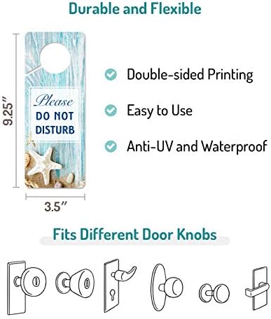 שיחת וידאו בתהליך אל תפריע לשלט של קולב דלת, 2 חבילה, 9.3 ″ x3.5 ″ פלסטיק PVC, אנא אל תפריע לשלט על הבית, Office.