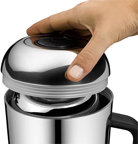 WMF דחף כד מבודד קפה תה שחור 1.0 ליטר גובה 23.4 סמ הכנס סגירה אוטומטית 24 שעות קופסת מתנה קרה וחמה, 24X18 x 18 סמ
