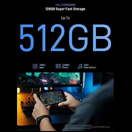 DOOGEE S61 PRO סמארטפון מחוספס לא נעול, 6GB+128GB אנדרואיד 12 טלפון סלולרי אטום למים, מצלמה 48 מגה -בת