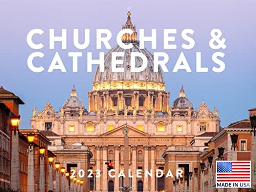 מתנות קתוליות כנסיית הקתדרלה הקתדרלה 2023 לוחות שנה תלויים בקיר חודשי נסיעה עולמית נוצרת דת מתכנן גדול 24 חודשים - 2023 כתיבה