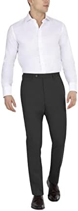 מכנסי חליפת גברים של DKNY, מוצק שחור, 30W X 29L