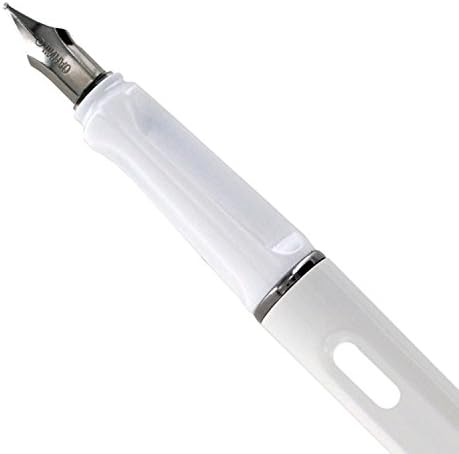 Jinhao 599a עט מזרקת פלסטיק, ציפורן בינוני - לבן