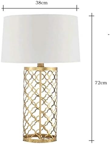 מנורת שולחן JJry פשוטה מנורת שולחן זהוב פשוטה חמה רטרו סגנון יצירתי אור למלון חדר שינה מלון דקורטיבי אור S