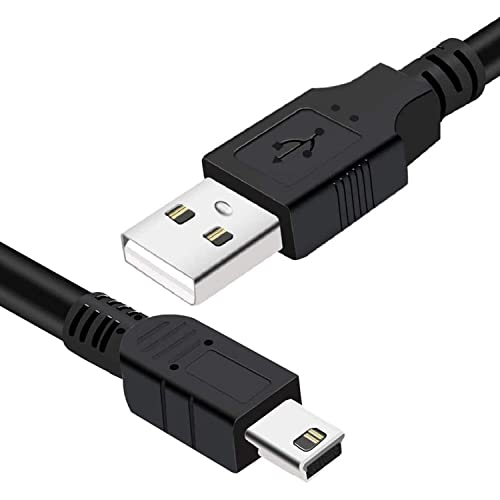 כבל טעינה של KQWOMA תואם לכבל מטען מיני USB עבור בקר PS3, מצלמה דיגיטלית, נגן MP3/4, מצלמת מקף, נגן MP3, מקלט