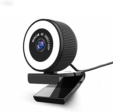 מצלמת אינטרנט 4 מצלמה אינטרנט מתכוונן בהירות למלא מנורת עם מיקרופון עבור מחשב וידאו שיחות כנס עבודה