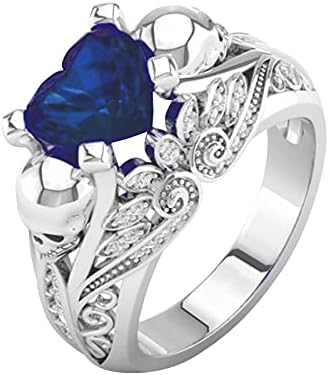 2023 חדש נשים טבעת צבעוני זירקון חתונה תכשיטי טבעות גודל סגסוגת 610 מתנה אצבע טבעת גבישים