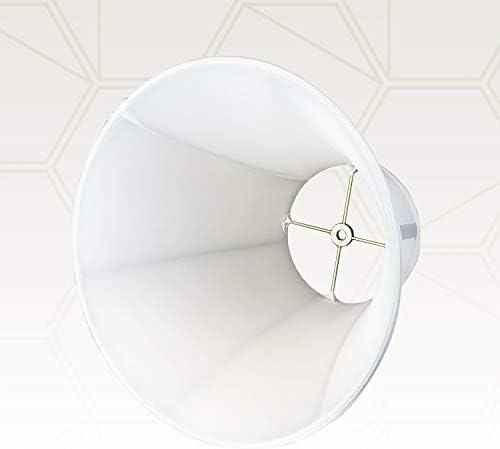 Royal Designs, Inc. צל מנורה של פעמון אמיתי - לבן - 8 x 16 x 12.625