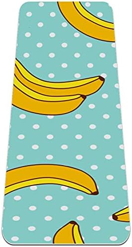 תרגיל החלקה עבה וכושר 1/4 מזרן יוגה עם הדפס בננה ונקודה לפילאטיס יוגה ופעילות כושר רצפה