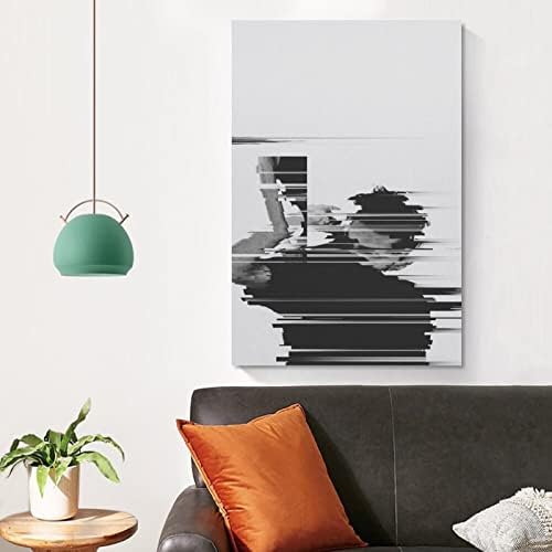 20x30 אינץ 'מודרני מינימליסטי מופשט שחור לבן אופי סלון קישוט קישוט ציור ספה חדר שינה קיר רקע יצירתי ציור ציור קיר