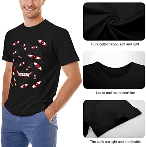 חולצת טריקו של גברים מקוריים של Hellsing Eyes
