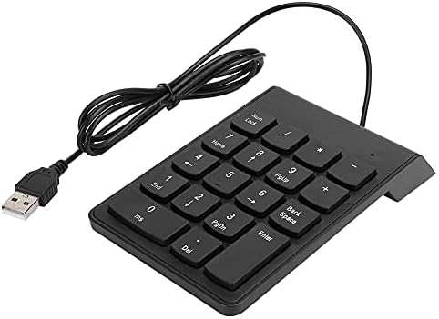 18 מפתח מקלדת נומרית, מקלדת נומרית קווית דק מיני מספר כרית דיגיטלי חשבונאות פיננסית מספרי להרחיב עבור מחשב נייד מחשב