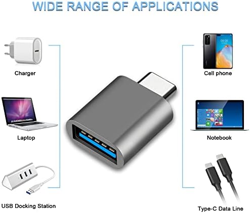 מתאם USB C ל- USB - ממיר Thunderbolt 4 נקבה עד זכר של MacBooks ועוד