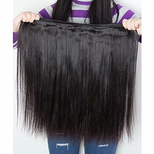 10 ברזילאי שיער 4 חבילות בתולה לא מעובד ארוך ישר שיער טבעי 28 30 32 34 אינץ ברזילאי ישר שיער מארג טבעי שחור צבע מלא מסתיים