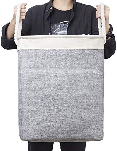 סלי כביסה אופנה יצירתי גבוהה-קיבולת כותנה בד כביסה מתקפל סלי כביסה כיכר בד זאנגי אחסון חביות