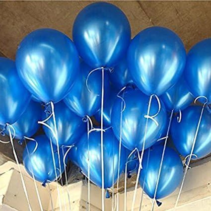 Ball-LM 100 יחידות 12 בלונים מטאליים של טקס רויאל כחול רויאל לקישוט המסיבות