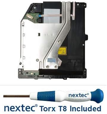 Nextec Sony PS4 DISC DISC החלפת/ כונן Bluray עם לוח מעגל לייזר T8 מברג