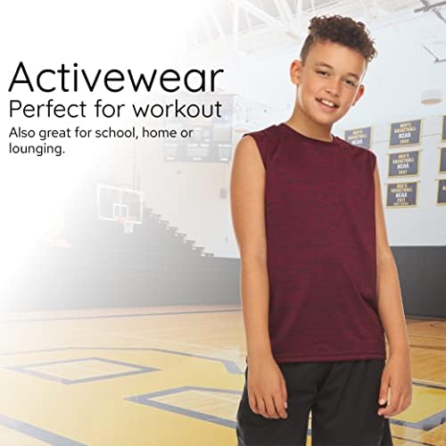 אלמנטים חיוניים חולצה פעילה בנים - אימוני אימון אתלטי יבש מהיר