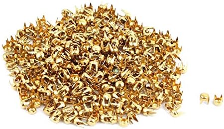 LON0167 חדש 500 יחידות 3 ממ DIY צורה עגולה נייר ראש נייר בראד צליל זהב למלאכת ספרינג (500 Stücke 3 ממ