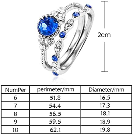 טבעת שרשרת עדינה אירוסין נשים 2 חלקים יחיד של ערכות מתנה הצעה טבעת טבעת כלה כולה רטרו אירוסין כלה טבעת הבטחה