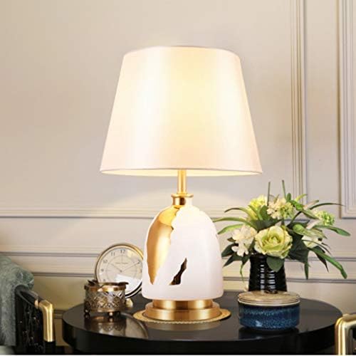 לרכוש מנורת שולחן קרמיקה יצירתי חדר שינה חדר חדר שינה ליד מיטה מנורה אמריקאית מינימליסטית סלון מנורות נורדיות