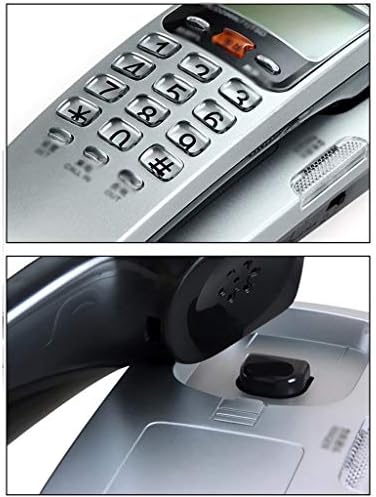 XJJZS טלפון כבלים, אין צורך בכוח AC, הניתן להרכבה על קיר, טלפון עתיק במשרד, משרד, מלון שחור