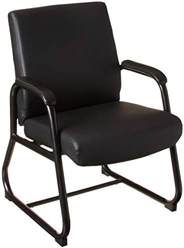 בוס משרד מוצרים כבד החובה מלטפת אורח כיסא בשחור 350 ליברות.