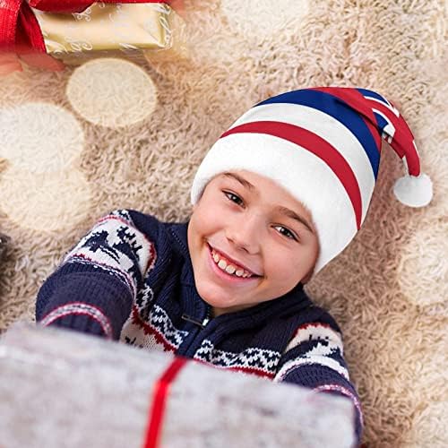 הוואי דגל חג המולד כובע רך קטיפה סנטה כובע מצחיק כפה עבור חג המולד לשנה חדשה חגיגי מפלגה