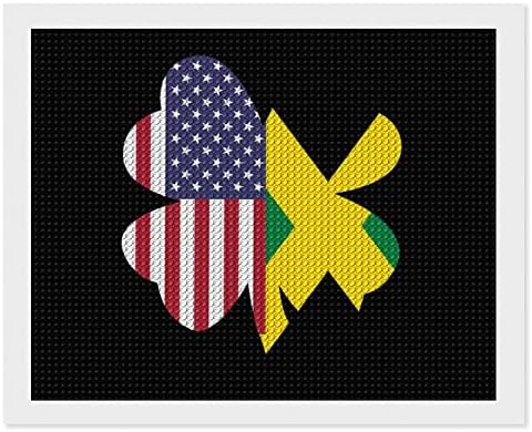 ערכות ציור יהלומי שמרוק דגל ג 'מייקה אמריקאי 5 ד עשה זאת בעצמך תרגיל מלא ריינסטון אמנויות וול דקור למבוגרים