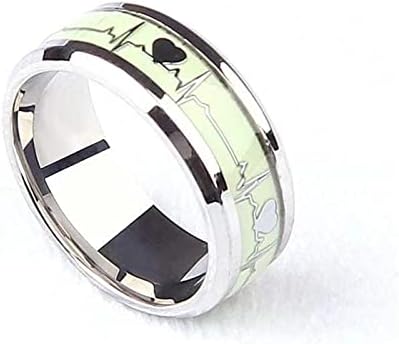 טבעות ילד טבעות פשוטות טבעות ולנטיין ללבוש טבעת יכול 2 יחידות טבעת זוהרת טבעת יוקרה יצירתית מתנת אור זוהר
