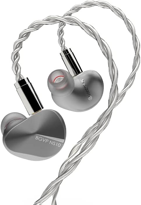 אוזניות BGVP NS10 8BA+2DD היברידי יחידת הכונן באוזן אוזן אוזן אוזניות צג אוזניים עם כבל MMCX הניתן להחלפה 3 ב -1.