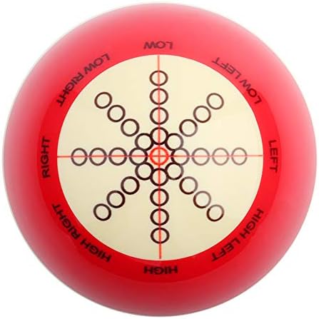 כדור קיו רמז של Keenso Billiard, כדור אדום נייד אימון ביליארד סיוע לאימוני הכדור לסייע לאביזר לאמריקה בריכה שמונה ציוד