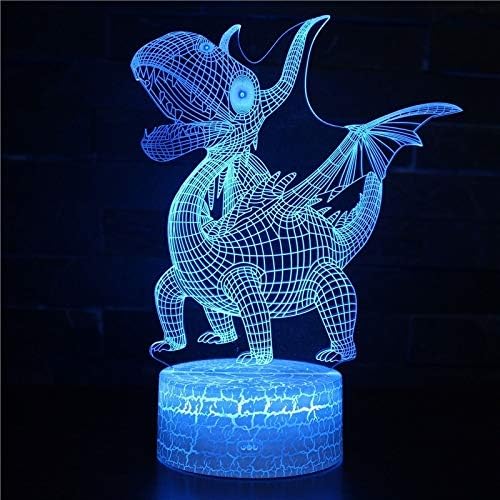 SZG דינוזאור נושא אישיות אישיות מנורה 5 נוגע ללידה לילה אור חדר בית קשת סוס קשת למפן קישוט מנורות שולחן יצירתי למתנה